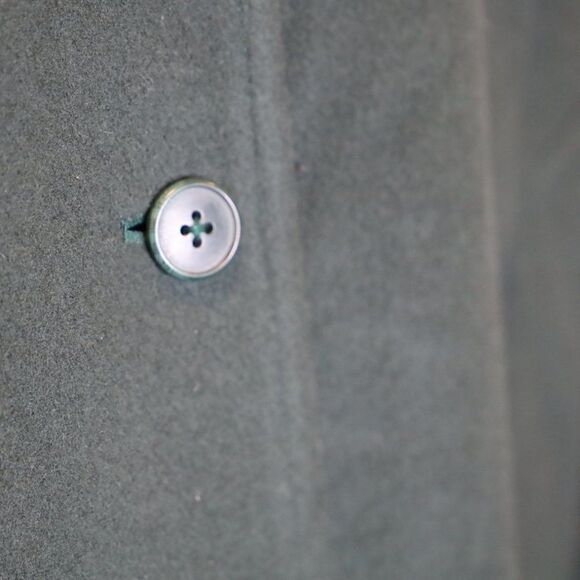 Giorgio Armani Green Wool Cocoon Coat Sz M - Picture 5 of 6